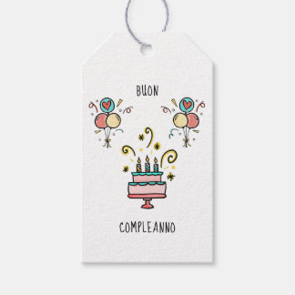 Etiqueta Para Presente Buon Compleanno | Happy Birthday