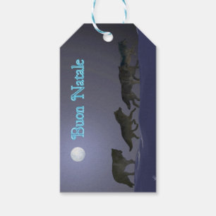 Etiqueta Para Presente Buon Natale - Wolf Pack
