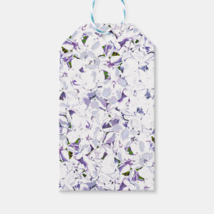 Etiqueta Para Presente Buquê de flores de aquarelas de híbridos.