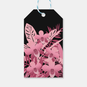 Etiqueta Para Presente Buquê rosa tropical