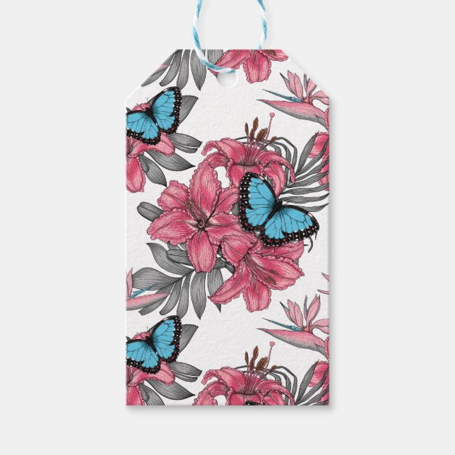 Etiqueta Para Presente Buquê tropical (Frente)