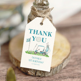 Etiqueta Para Presente Buraco em um primeiro aniversario de Golfe Par-tee