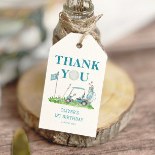 Etiqueta Para Presente Buraco em um primeiro aniversario de Golfe Par-tee