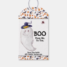Etiqueta Para Presente Business Boo de mim para você no Halloween