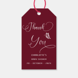 Etiqueta Para Presente Butterfly Modern Minimal Baby Shower