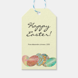 Etiqueta Para Presente Caça de Ovos de Páscoa personalizada do Patrocinad