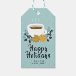 Etiqueta Para Presente Cacau & biscoitos do Feliz Natal boas festas