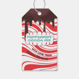 Etiqueta Para Presente Cacau misturado em um frasco de presente...