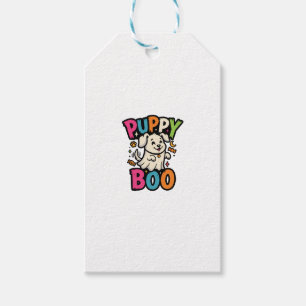 Etiqueta Para Presente Cachorrinho de Halloween Boo