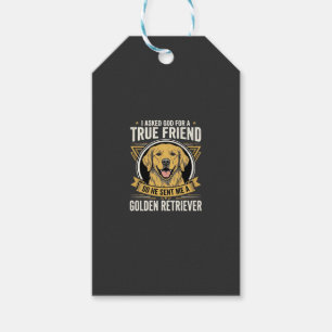 Etiqueta Para Presente Cachorro Amigo Verdadeiro Retriever Dourado