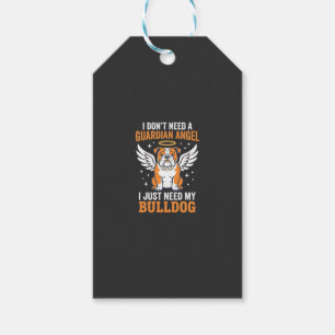 Etiqueta Para Presente Cachorro Anjo da Guarda Bulldog
