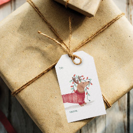 Etiqueta Para Presente Cachorro Cachorrão De Natal Com Luz