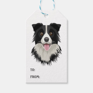 Etiqueta Para Presente Cachorro Cachorro Cachorro Coca-Collie