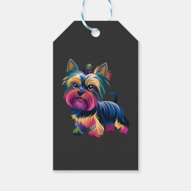 Etiqueta Para Presente Cachorro de Grafite Urbano (Frente)