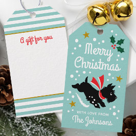 Etiqueta Para Presente Cachorro Escocês Cachorro Cachorro Nome Personaliz