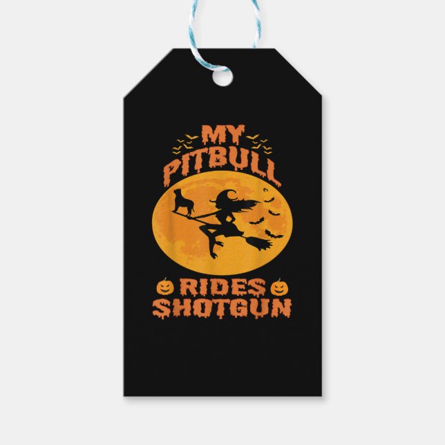 Etiqueta Para Presente Cachorro Halloween (Frente)