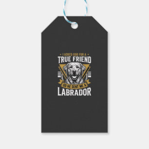 Etiqueta Para Presente Cachorro Labrador Amigo Verdadeiro