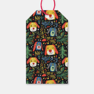 Etiqueta Para Presente Cachorros de Natal