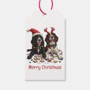 Etiqueta Para Presente Cachorros Sapatinhos Feliz de Natal