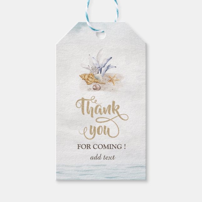 Etiqueta Para Presente Cadeias Aquáticas,Mar (Frente)