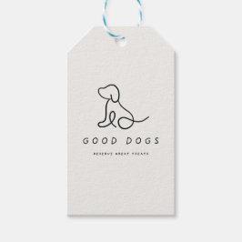 Etiqueta Para Presente Cães Boas Merecem Ótimas Recompensas | Selos de Sa