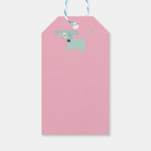 Etiqueta Para Presente Cães, Estrelas e Flores