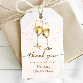 Etiqueta Para Presente Café da Manhã e Champanhe para Chá de Noiva