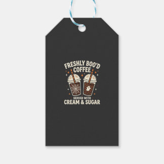 Etiqueta Para Presente Café de Halloween Frescamente Sangrado