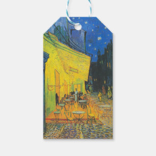 Etiqueta Para Presente Café Terrace Cena de Rua Francesa de Van Gogh