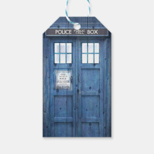 Etiqueta Para Presente Caixa de Chamada Pública da Polícia Engraçado