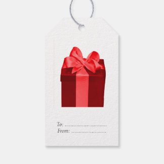 Etiqueta Para Presente Caixa de presente com arco do cetim