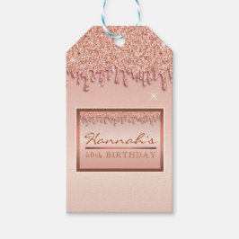 Etiqueta Para Presente Caixa de Presente de Aniversário com Glitter Glitt