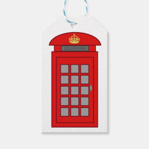 Etiqueta Para Presente Caixa de telefone britânica