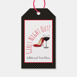 Etiqueta Para Presente Calçados Vermelhos E Vinho Vermelho