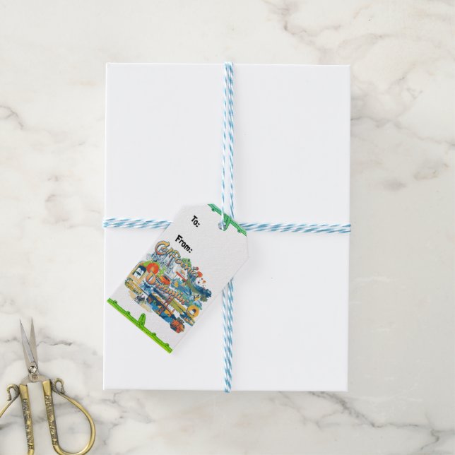 Etiqueta Para Presente California Dreaming com Filtro Greenleaf (Com cordão)