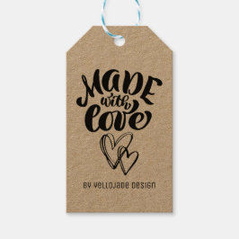 Etiqueta Para Presente Caligrafia Minimalista Personalizável Feita com Am