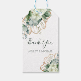Etiqueta Para Presente Caligrafia Simples Verde Russo Casamento Floral
