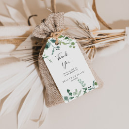 Etiqueta Para Presente Calliografia Script Foliage Casamento Obrigado