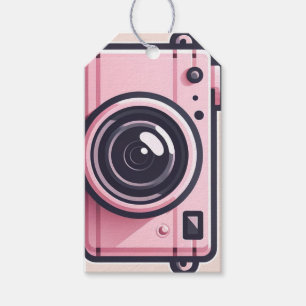 Etiqueta Para Presente Câmera Fotográfica Pink Snapshot Shoot Fashion Mod