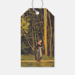Etiqueta Para Presente Caminhando na borda da floresta (por Ferdinand Hod