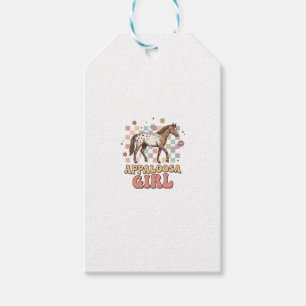 Etiqueta Para Presente Camisa Appaloosa Girl Vintage Cavalo Western Desig