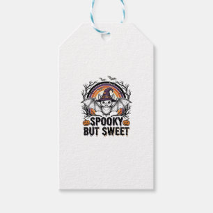 Etiqueta Para Presente Camisa Assustadora de Morcego de Halloween Fofo co