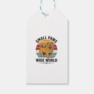 Etiqueta Para Presente Camisa Chow Chow Pequenas Patinhas Mundo Amplo Cac