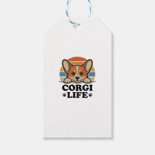 Etiqueta Para Presente Camisa Corgi Life Gravação Vintage Arte Amante de 