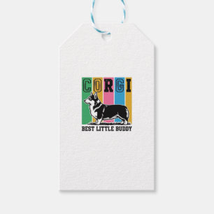 Etiqueta Para Presente Camisa Corgi Love Gravura Vintage Silhueta de Cach