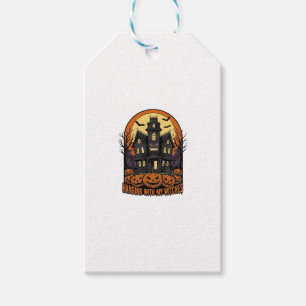 Etiqueta Para Presente Camisa da Casa Assombrada do Halloween dos Amigos 