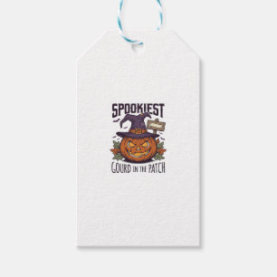 Etiqueta Para Presente Camisa de Abóbora Assustadora Gravura Vintage Hall