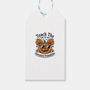 Etiqueta Para Presente Camisa de Abóbora de Professor Cute Design de Clas