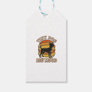 Etiqueta Para Presente Camisa de Amante de Chihuahua Desenho Engravado Re