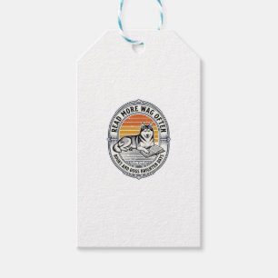 Etiqueta Para Presente Camisa de Amante de Livros de Cachorro Gravação Vi